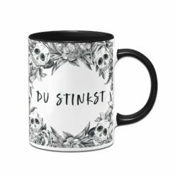 Tasse - Du Stinkst - Skull Statement