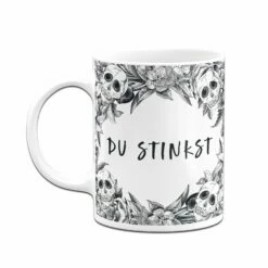 Tasse - Du Stinkst - Skull Statement -Becher Geschäft bild tasse du stinkst skull statement 954292