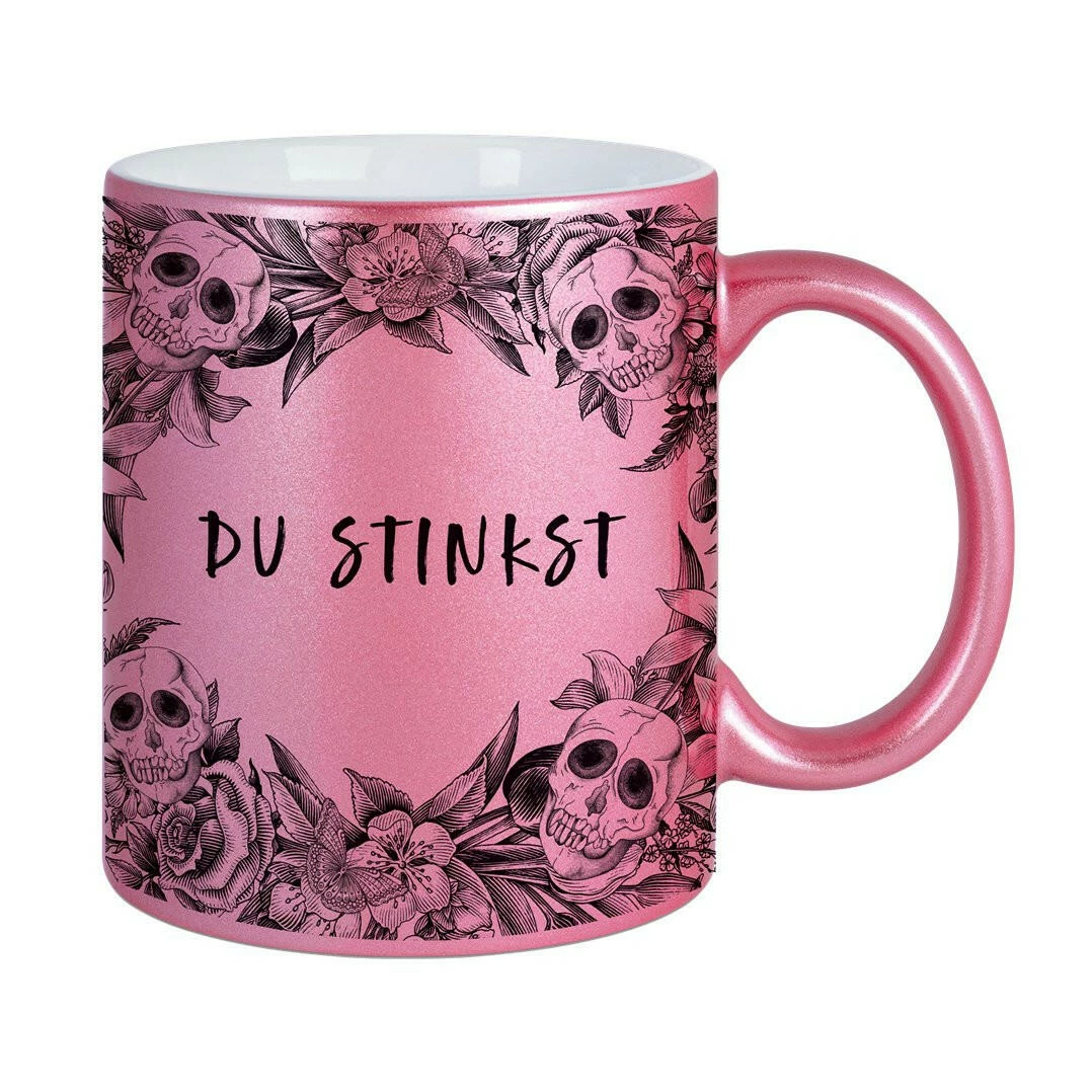 Tasse - Du Stinkst - Skull Statement Metallic-Edition 1 Tasse - Du Stinkst - Skull Statement Metallic-Edition