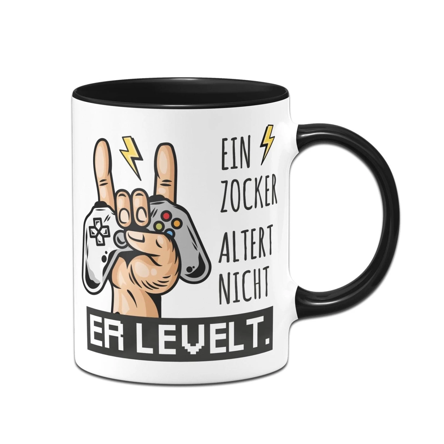 Tasse - Ein Zocker Altert Nicht Er Levelt. 1 Tasse - Ein Zocker Altert Nicht Er Levelt.