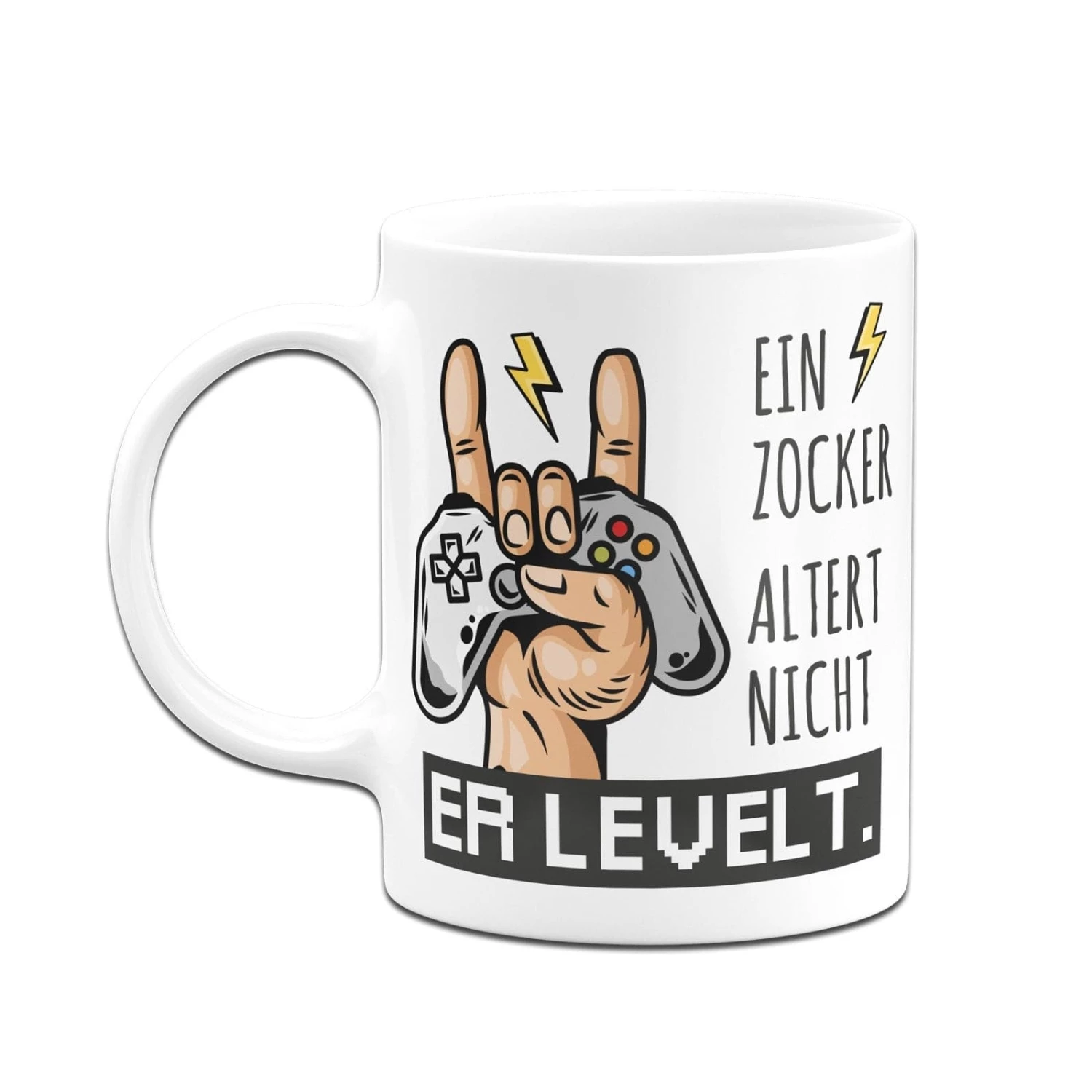 Tasse - Ein Zocker Altert Nicht Er Levelt. 4 Tasse - Ein Zocker Altert Nicht Er Levelt. – Bild 4