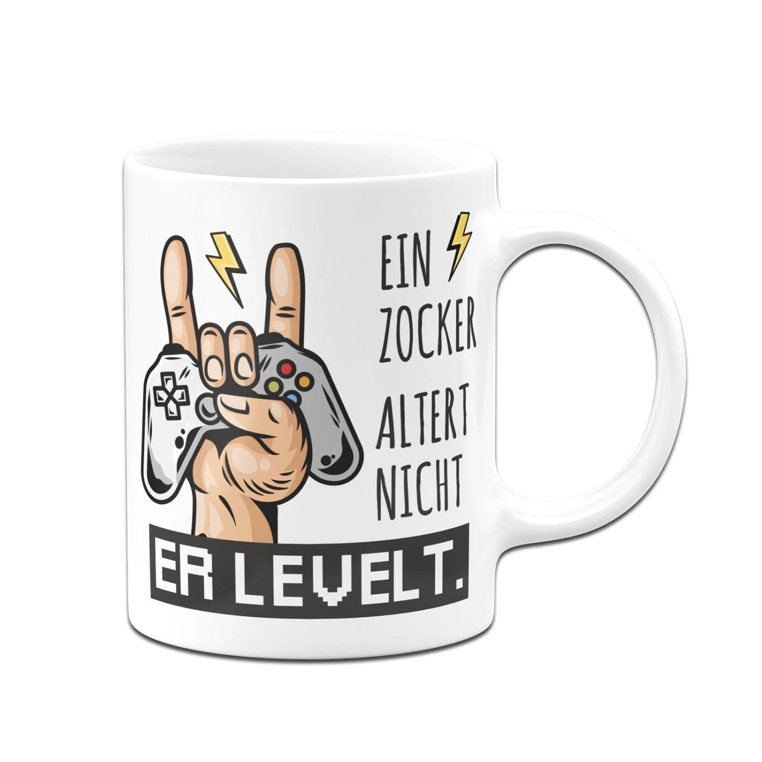 Tasse - Ein Zocker Altert Nicht Er Levelt. 3 Tasse - Ein Zocker Altert Nicht Er Levelt. – Bild 3