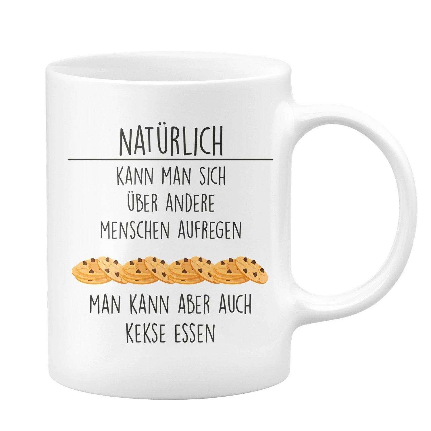 Tasse - Kekse Essen - Weiß 1 Tasse - Kekse Essen - Weiß