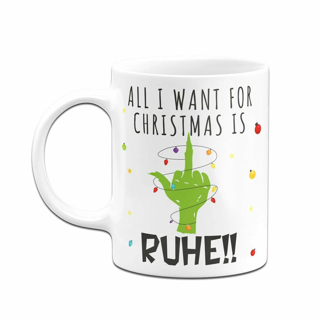 Tasse - Grinch - All I Want For Christmas Is Ruhe! (Mittelfinger) 6 Tasse - Grinch - All I Want For Christmas Is Ruhe! (Mittelfinger) – Bild 6