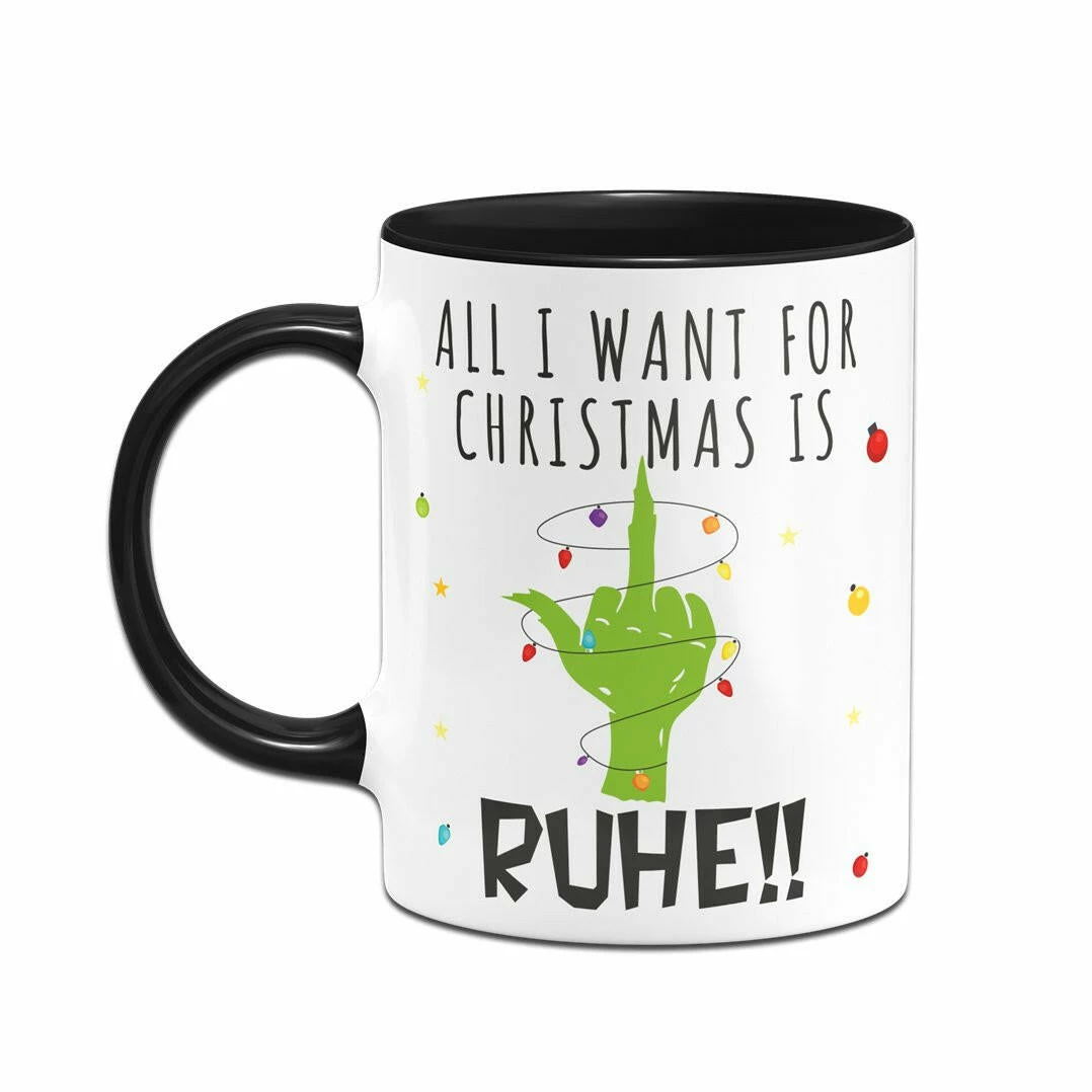 Tasse - Grinch - All I Want For Christmas Is Ruhe! (Mittelfinger) 4 Tasse - Grinch - All I Want For Christmas Is Ruhe! (Mittelfinger) – Bild 4
