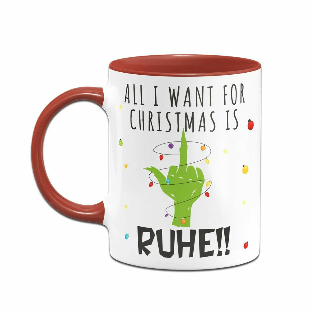 Tasse - Grinch - All I Want For Christmas Is Ruhe! (Mittelfinger) 8 Tasse - Grinch - All I Want For Christmas Is Ruhe! (Mittelfinger) – Bild 8