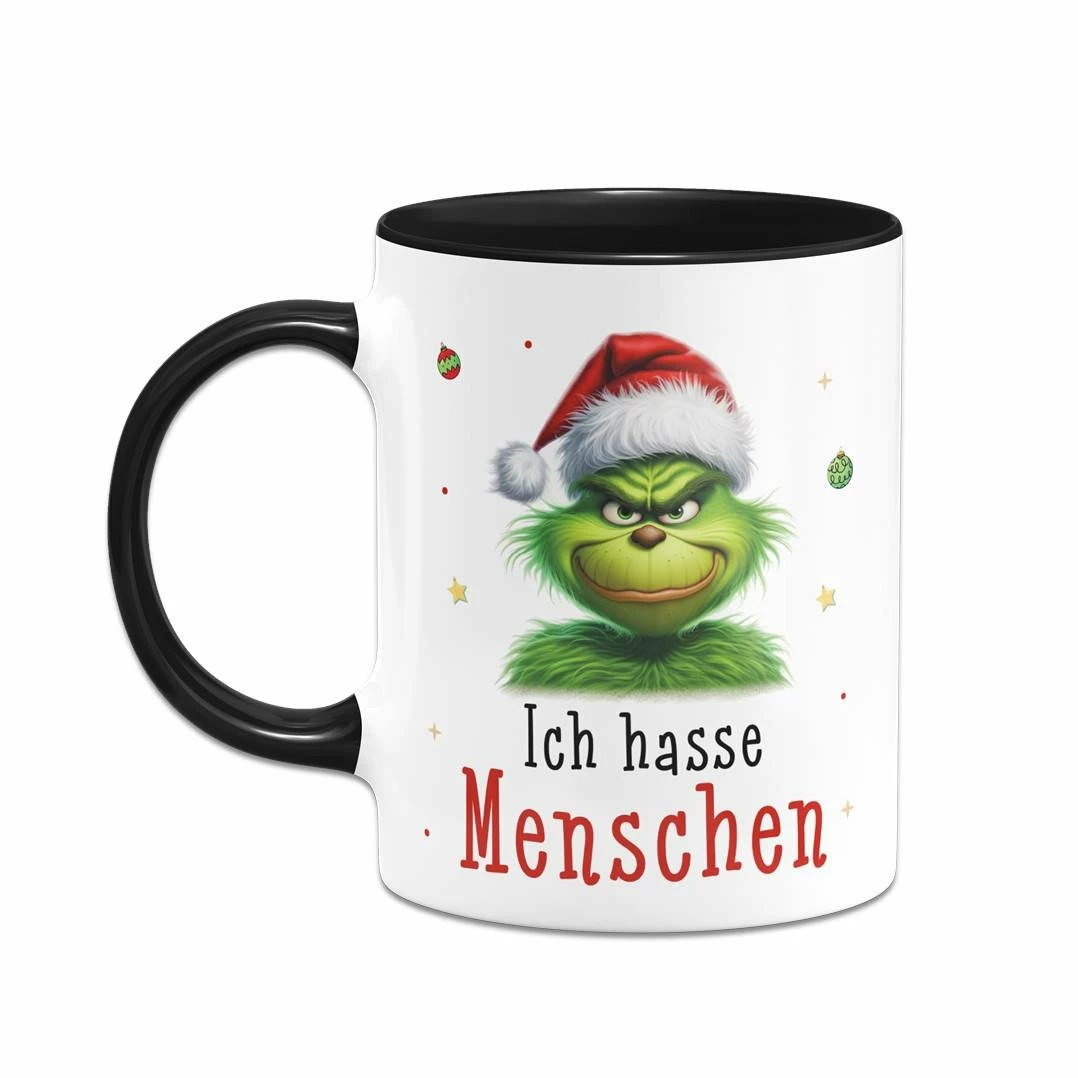 Tasse - Grinch - Ich Hasse Menschen (CS) 2 Tasse - Grinch - Ich Hasse Menschen (CS) – Bild 2