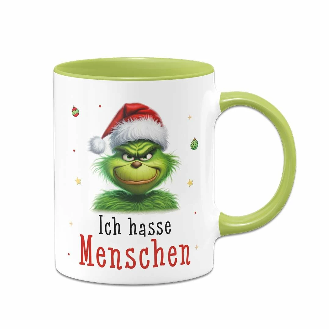 Tasse - Grinch - Ich Hasse Menschen (CS) 3 Tasse - Grinch - Ich Hasse Menschen (CS) – Bild 3