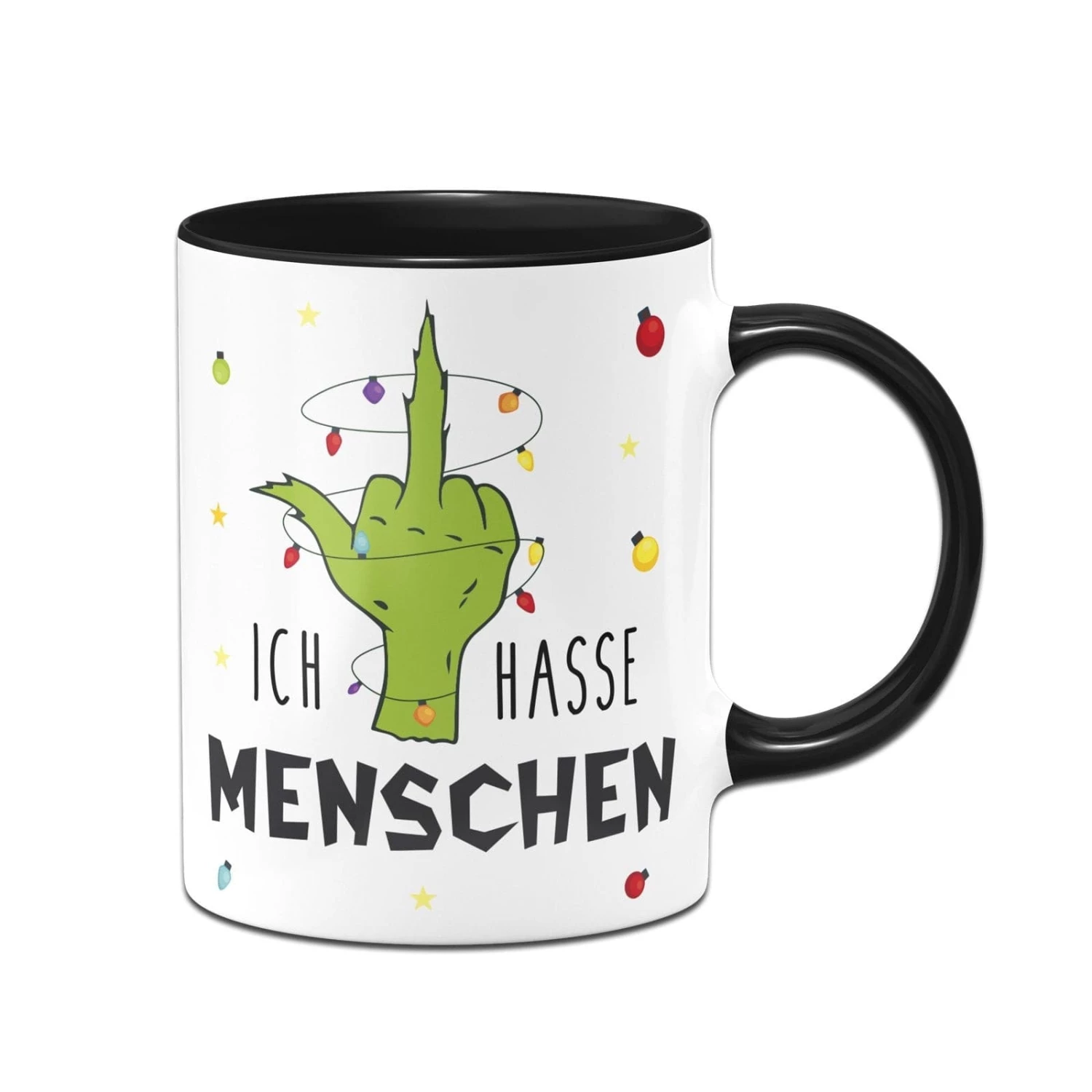 Tasse - Grinch - Ich Hasse Menschen (Mittelfinger) 3 Tasse - Grinch - Ich Hasse Menschen (Mittelfinger) – Bild 3