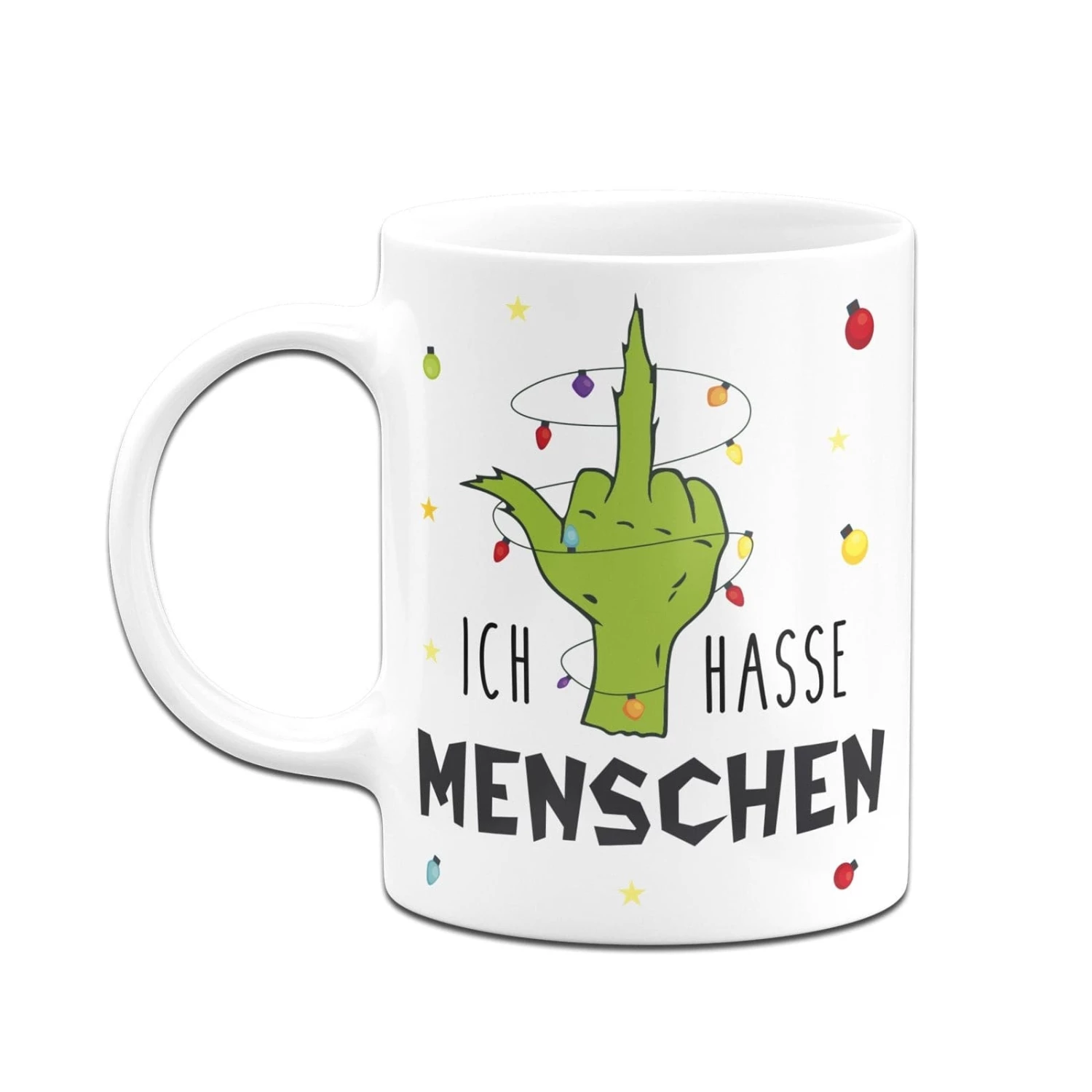 Tasse - Grinch - Ich Hasse Menschen (Mittelfinger) 6 Tasse - Grinch - Ich Hasse Menschen (Mittelfinger) – Bild 6