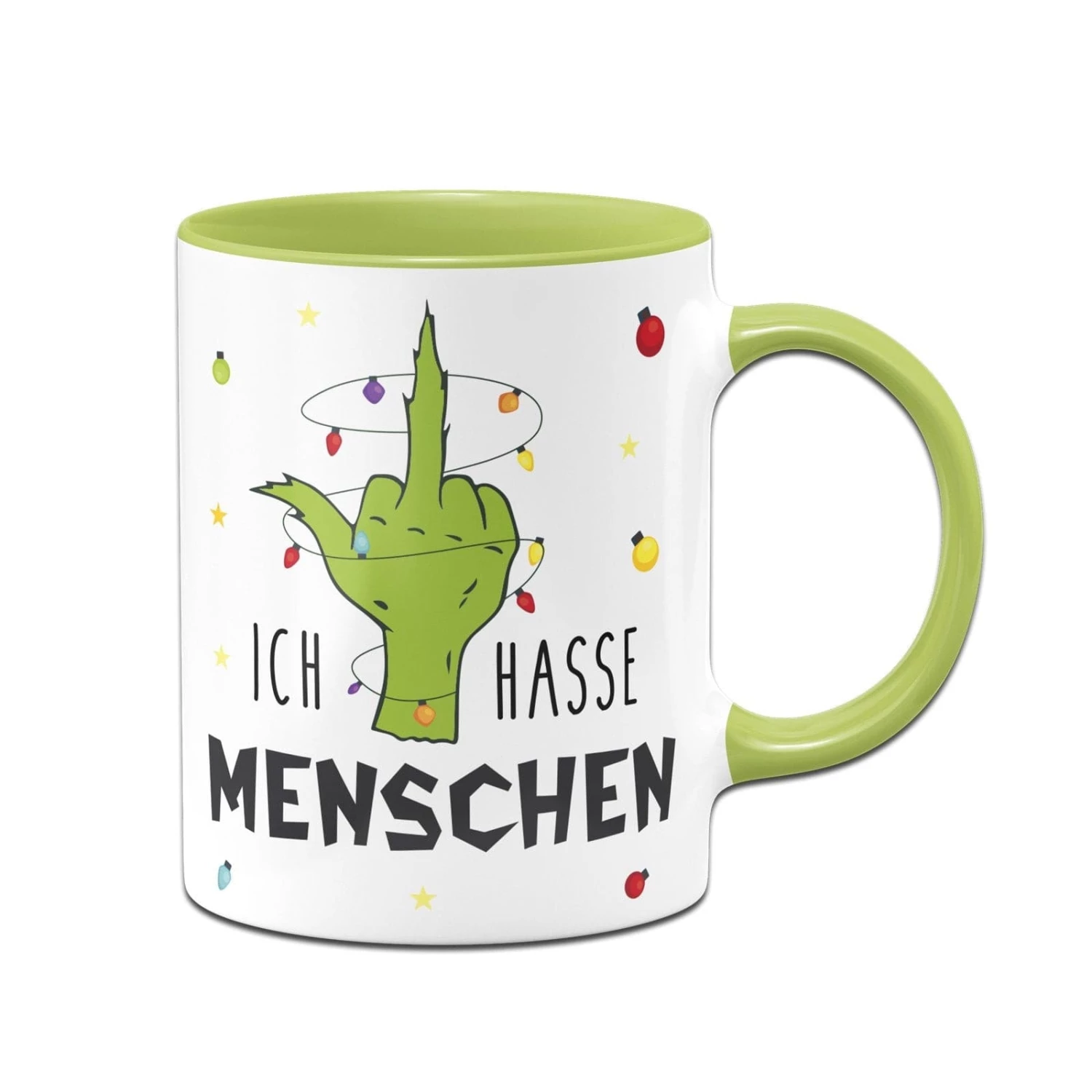 Tasse - Grinch - Ich Hasse Menschen (Mittelfinger) 1 Tasse - Grinch - Ich Hasse Menschen (Mittelfinger)