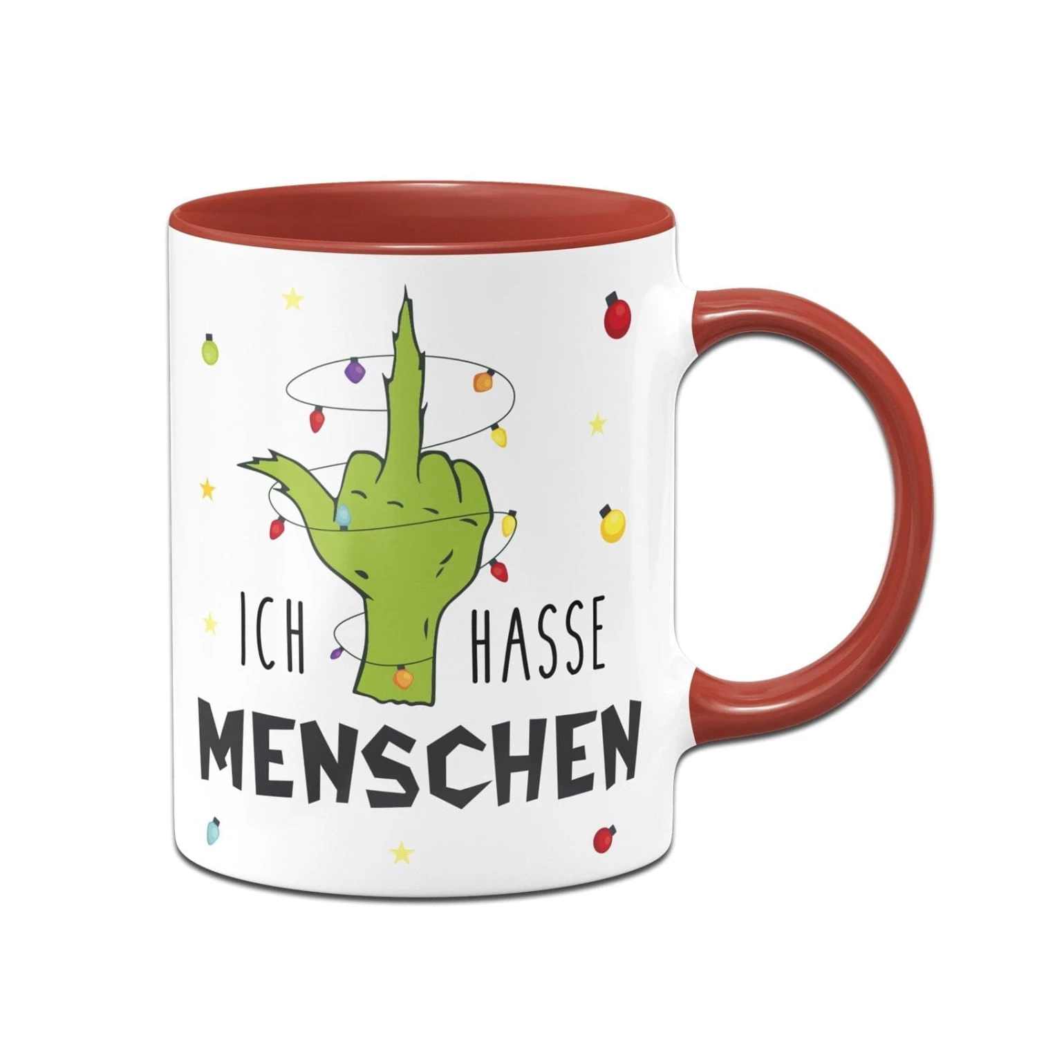 Tasse - Grinch - Ich Hasse Menschen (Mittelfinger) 7 Tasse - Grinch - Ich Hasse Menschen (Mittelfinger) – Bild 7