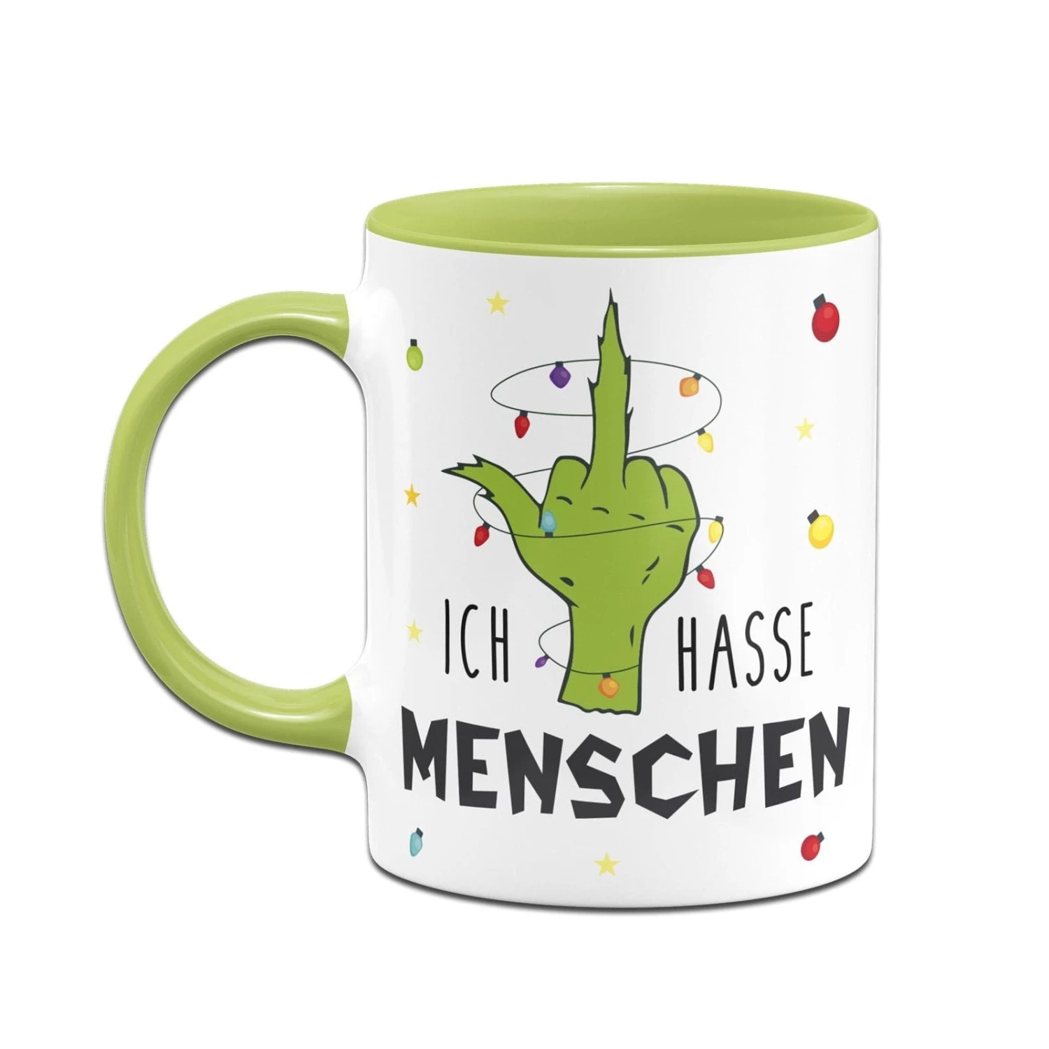 Tasse - Grinch - Ich Hasse Menschen (Mittelfinger) 2 Tasse - Grinch - Ich Hasse Menschen (Mittelfinger) – Bild 2