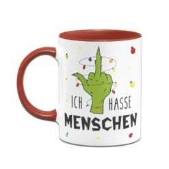 Tasse - Grinch - Ich Hasse Menschen (Mittelfinger) 16 Tasse - Grinch - Ich Hasse Menschen (Mittelfinger) -Becher Geschäft bild tasse grinch ich hasse menschen mittelfinger 859658