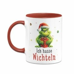 Tasse - Grinch - Ich Hasse Wichteln (Geschenk) -Becher Geschäft bild tasse grinch ich hasse wichteln geschenk 330191