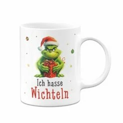 Tasse - Grinch - Ich Hasse Wichteln (Geschenk) -Becher Geschäft bild tasse grinch ich hasse wichteln geschenk 907074