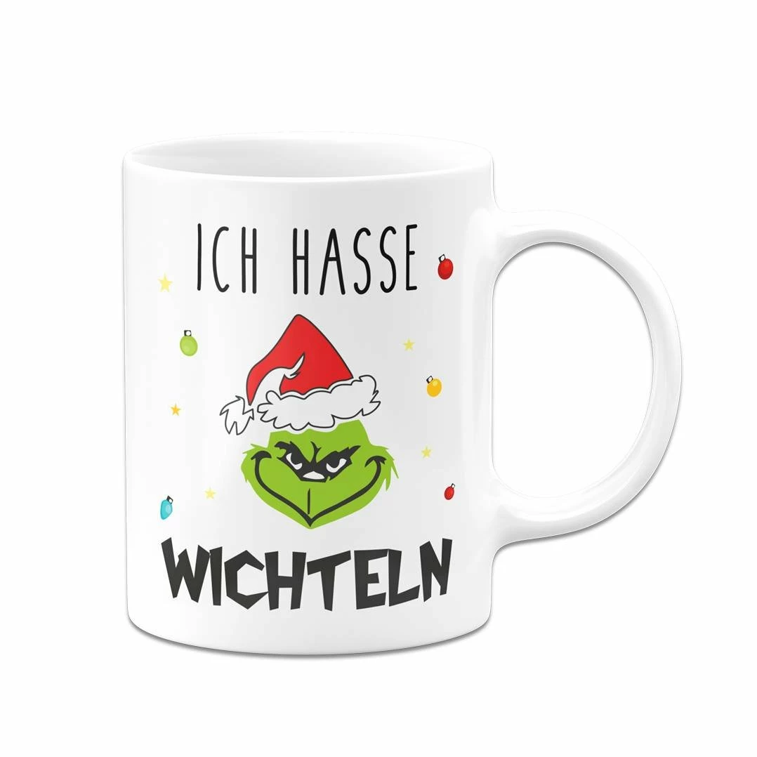 Tasse - Grinch - Ich Hasse Wichteln (Gesicht) 5 Tasse - Grinch - Ich Hasse Wichteln (Gesicht) – Bild 5