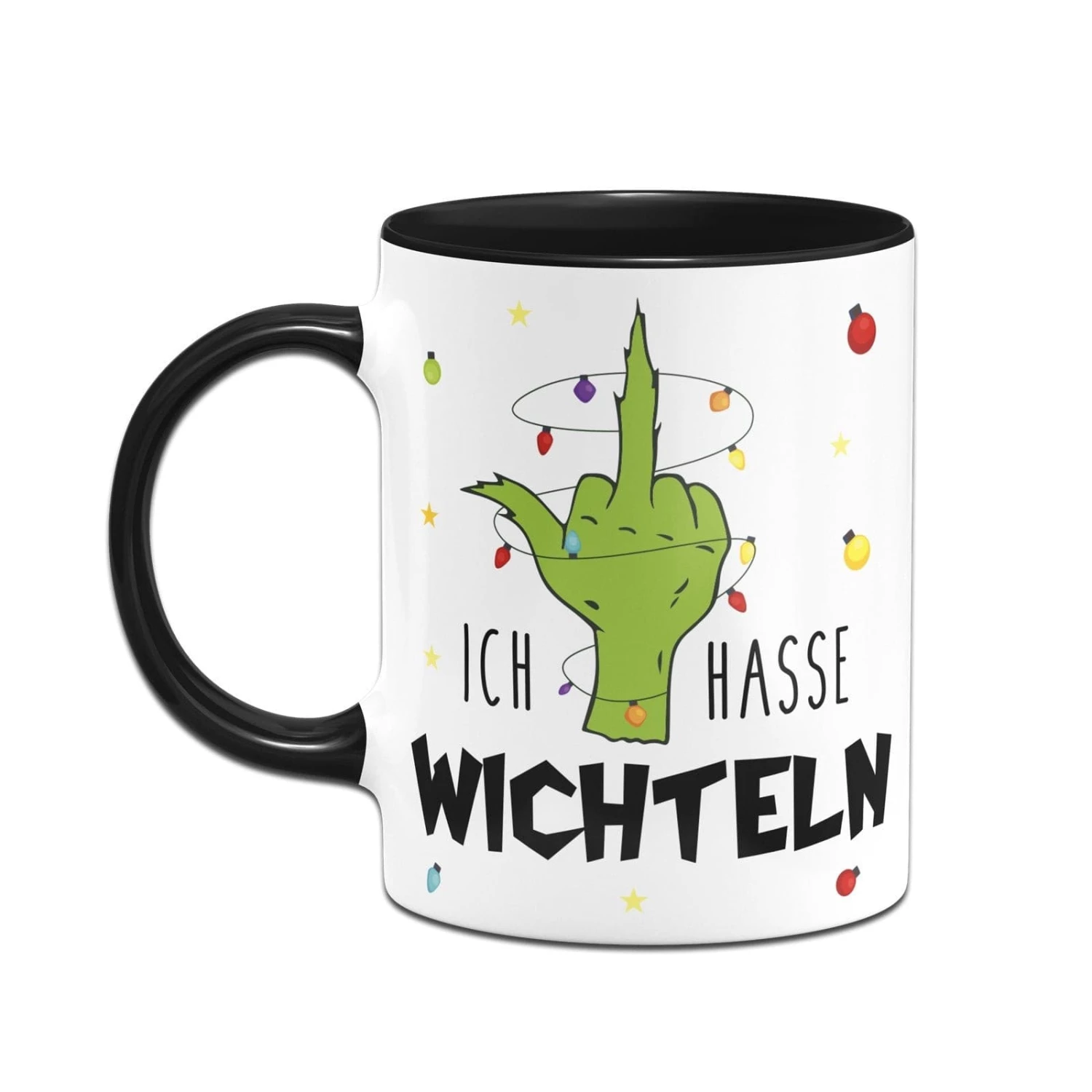 Tasse - Grinch - Ich Hasse Wichteln (Mittelfinger) 2 Tasse - Grinch - Ich Hasse Wichteln (Mittelfinger) – Bild 2