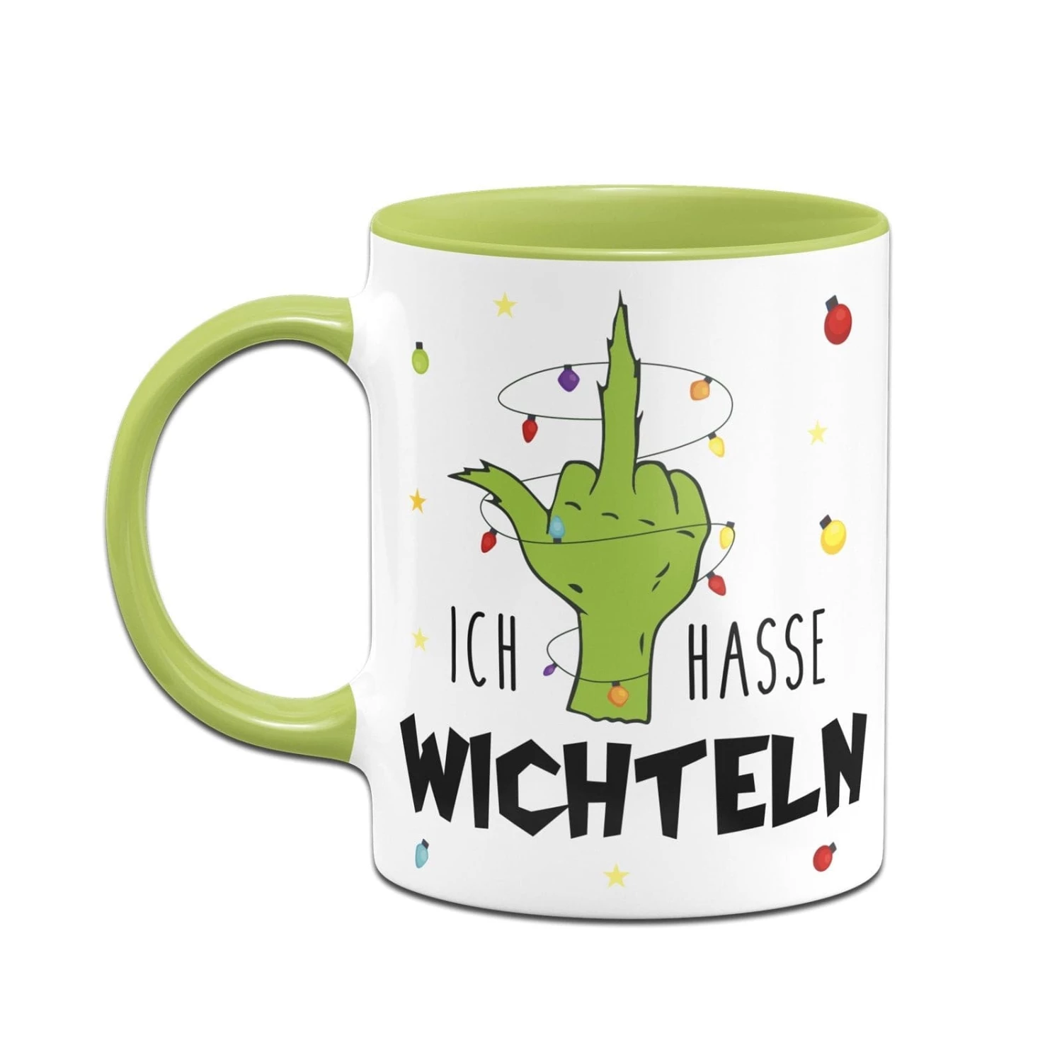 Tasse - Grinch - Ich Hasse Wichteln (Mittelfinger) 4 Tasse - Grinch - Ich Hasse Wichteln (Mittelfinger) – Bild 4