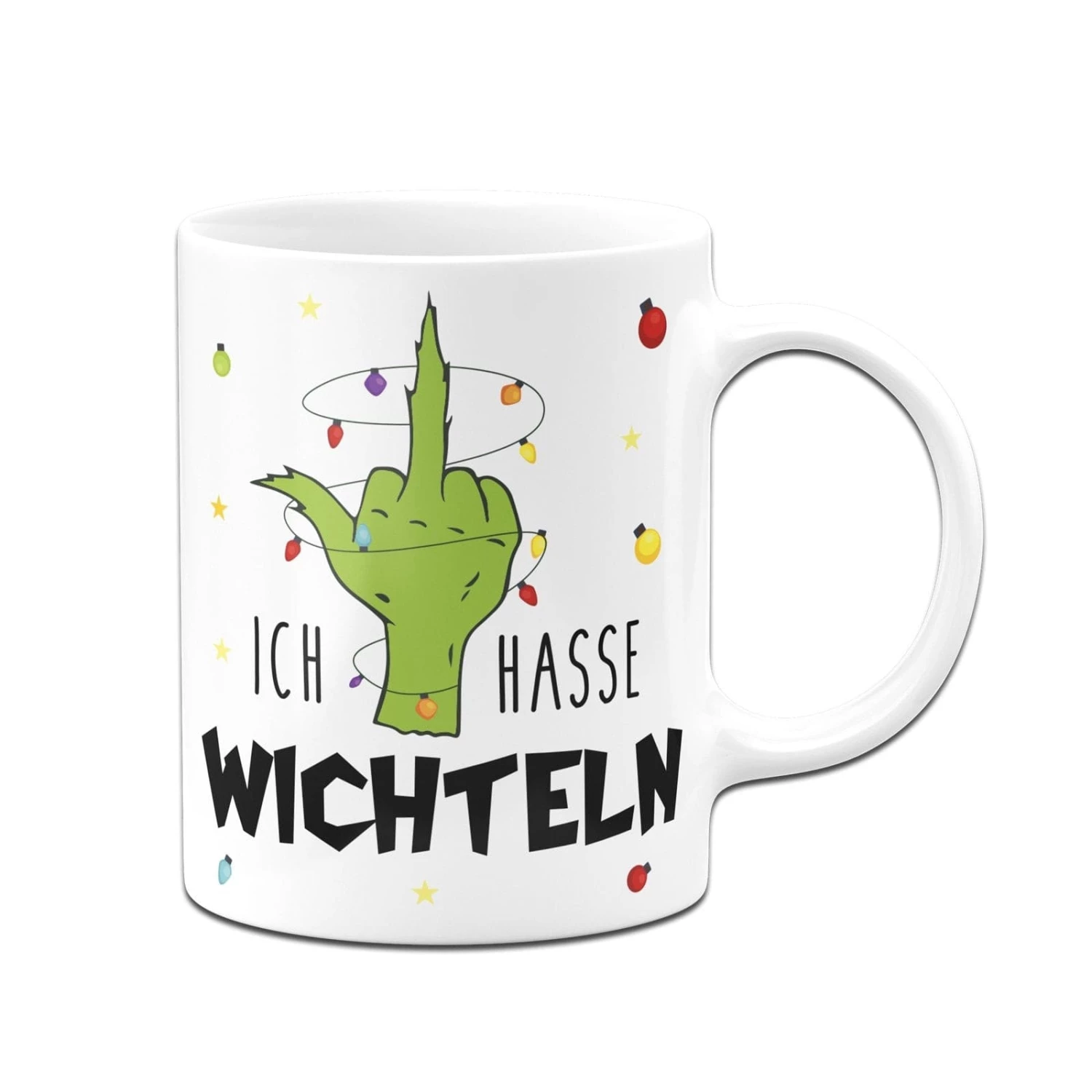 Tasse - Grinch - Ich Hasse Wichteln (Mittelfinger) 5 Tasse - Grinch - Ich Hasse Wichteln (Mittelfinger) – Bild 5
