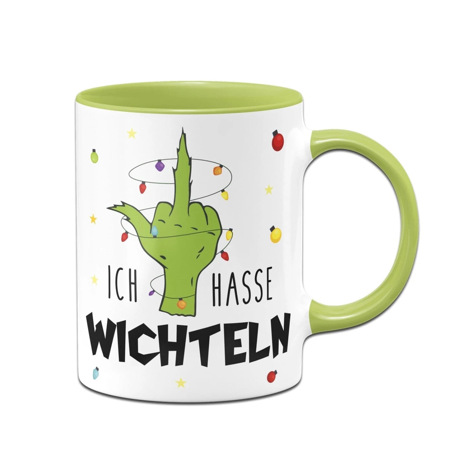 Tasse - Grinch - Ich Hasse Wichteln (Mittelfinger) 3 Tasse - Grinch - Ich Hasse Wichteln (Mittelfinger) – Bild 3