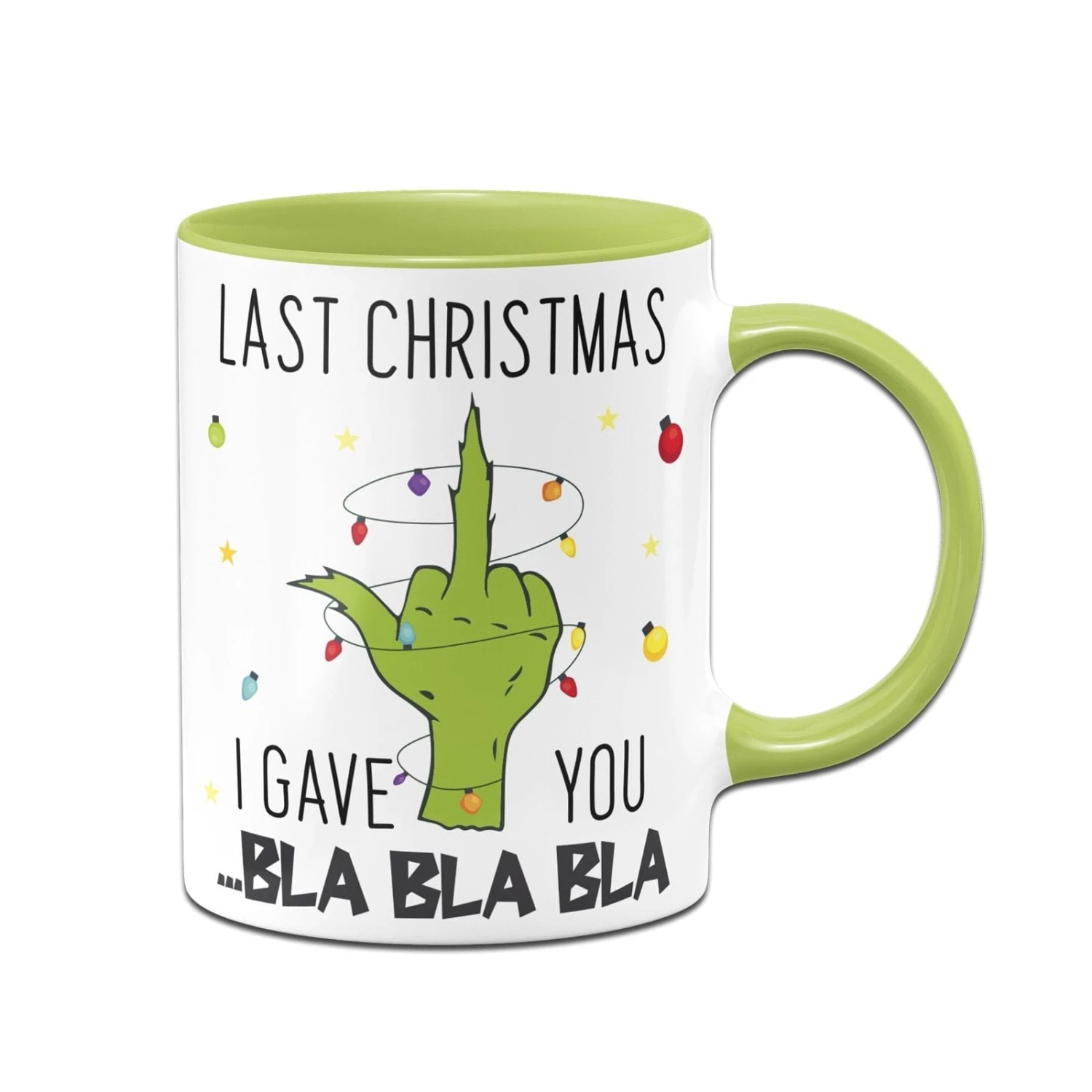 Tasse - Grinch - Last Christmas I Gave You ... Bla Bla Bla (Mittelfinger) 1 Tasse - Grinch - Last Christmas I Gave You ... Bla Bla Bla (Mittelfinger)