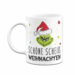 Tasse - Grinch - Schöne Scheiß Weihnachten (Gesicht) -Becher Geschäft bild tasse grinch schone scheiss weihnachten gesicht 332718