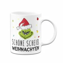 Tasse - Grinch - Schöne Scheiß Weihnachten (Gesicht) -Becher Geschäft bild tasse grinch schone scheiss weihnachten gesicht 501823