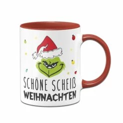 Tasse - Grinch - Schöne Scheiß Weihnachten (Gesicht) -Becher Geschäft bild tasse grinch schone scheiss weihnachten gesicht 508817