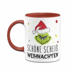 Tasse - Grinch - Schöne Scheiß Weihnachten (Gesicht) -Becher Geschäft bild tasse grinch schone scheiss weihnachten gesicht 632060