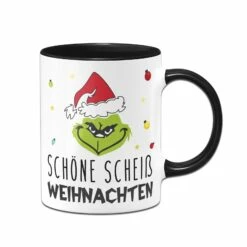 Tasse - Grinch - Schöne Scheiß Weihnachten (Gesicht) -Becher Geschäft bild tasse grinch schone scheiss weihnachten gesicht 703804