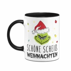 Tasse - Grinch - Schöne Scheiß Weihnachten (Gesicht) -Becher Geschäft bild tasse grinch schone scheiss weihnachten gesicht 921120