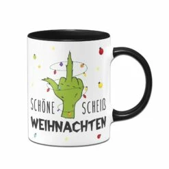 Tasse - Grinch - Schöne Scheiß Weihnachten (Mittelfinger)