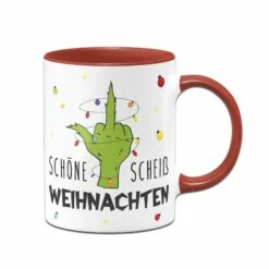 Tasse - Grinch - Schöne Scheiß Weihnachten (Mittelfinger) -Becher Geschäft bild tasse grinch schone scheiss weihnachten mittelfinger 475650