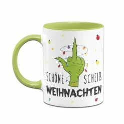 Tasse - Grinch - Schöne Scheiß Weihnachten (Mittelfinger) -Becher Geschäft bild tasse grinch schone scheiss weihnachten mittelfinger 525013