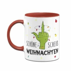 Tasse - Grinch - Schöne Scheiß Weihnachten (Mittelfinger) -Becher Geschäft bild tasse grinch schone scheiss weihnachten mittelfinger 760341