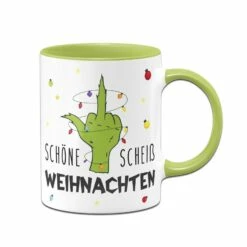 Tasse - Grinch - Schöne Scheiß Weihnachten (Mittelfinger) -Becher Geschäft bild tasse grinch schone scheiss weihnachten mittelfinger 949287