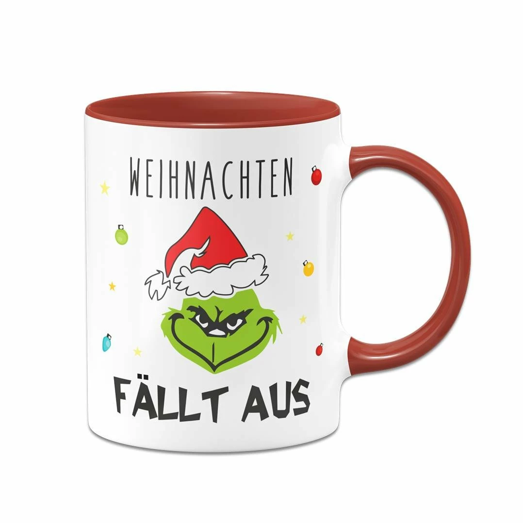 Tasse - Grinch - Weihnachten Fällt Aus (Gesicht) 7 Tasse - Grinch - Weihnachten Fällt Aus (Gesicht) – Bild 7