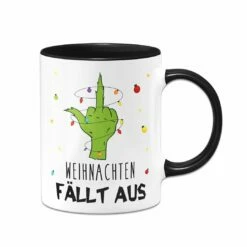 Tasse - Grinch - Weihnachten Fällt Aus (Mittelfinger)