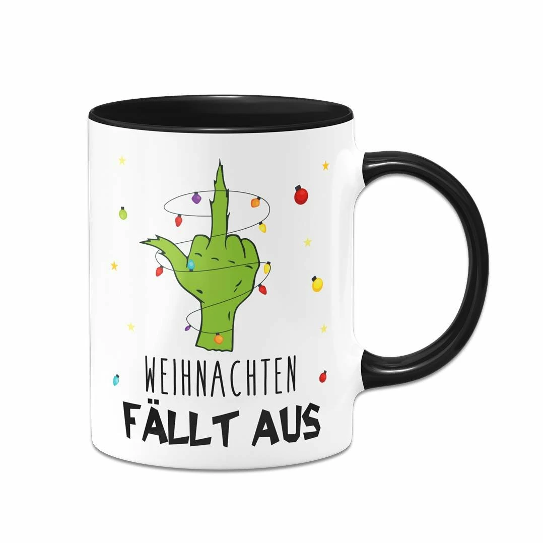 Tasse - Grinch - Weihnachten Fällt Aus (Mittelfinger) 1 Tasse - Grinch - Weihnachten Fällt Aus (Mittelfinger)