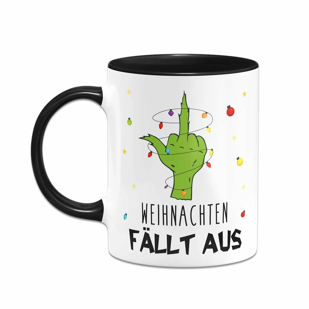 Tasse - Grinch - Weihnachten Fällt Aus (Mittelfinger) 2 Tasse - Grinch - Weihnachten Fällt Aus (Mittelfinger) – Bild 2