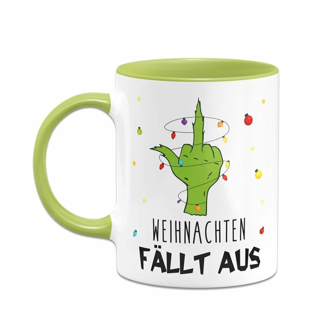 Tasse - Grinch - Weihnachten Fällt Aus (Mittelfinger) 4 Tasse - Grinch - Weihnachten Fällt Aus (Mittelfinger) – Bild 4
