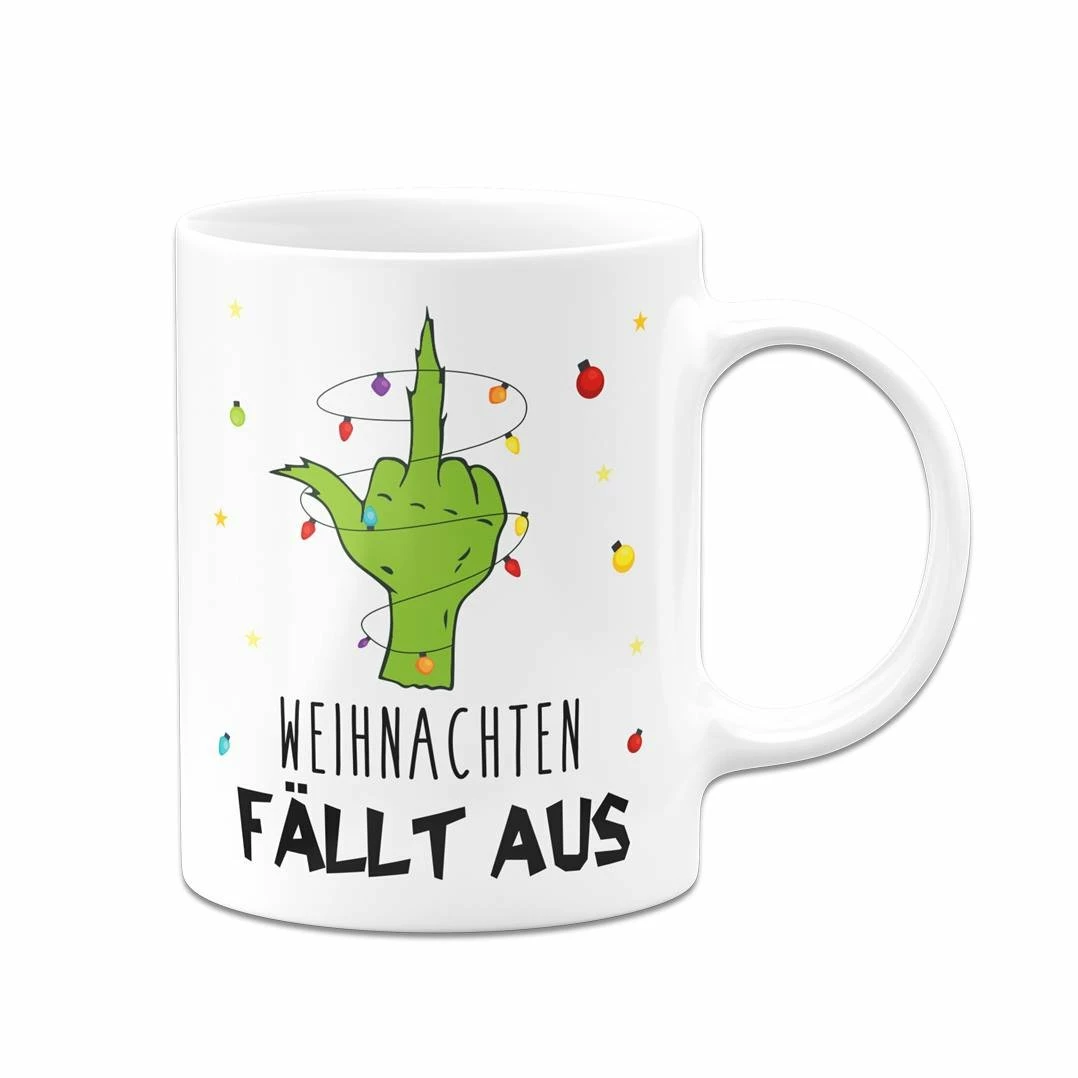 Tasse - Grinch - Weihnachten Fällt Aus (Mittelfinger) 5 Tasse - Grinch - Weihnachten Fällt Aus (Mittelfinger) – Bild 5