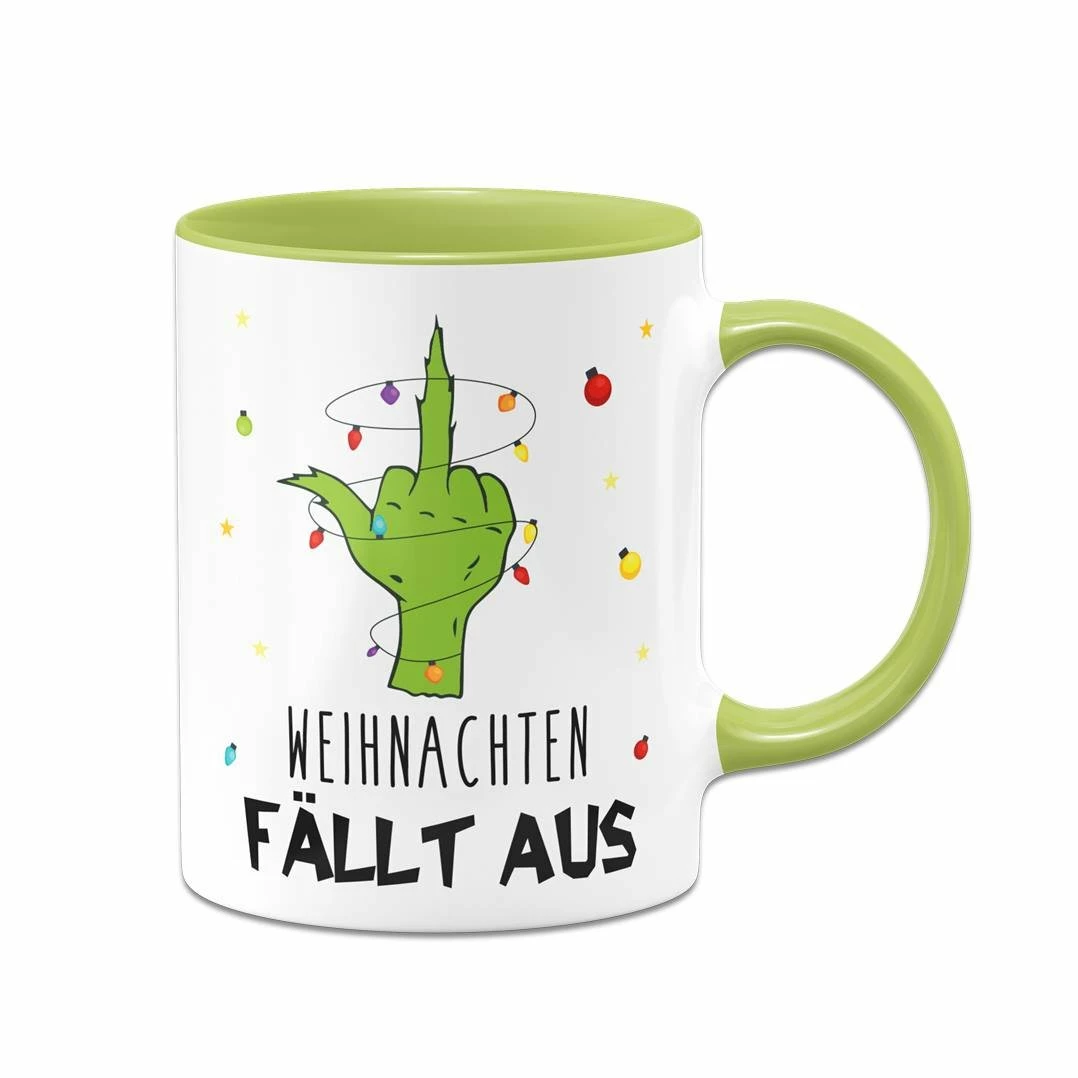 Tasse - Grinch - Weihnachten Fällt Aus (Mittelfinger) 3 Tasse - Grinch - Weihnachten Fällt Aus (Mittelfinger) – Bild 3