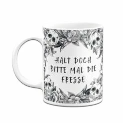 Tasse - Halt Doch Bitte Mal Die Fresse - Skull Statement 10 Tasse - Halt Doch Bitte Mal Die Fresse - Skull Statement -Becher Geschäft bild tasse halt doch bitte mal die fresse skull statement 559049