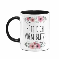 Tasse - Hüte Dich Vorm Blitz! - Blumig 10 Tasse - Hüte Dich Vorm Blitz! - Blumig -Becher Geschäft bild tasse hute dich vorm blitz blumig 623226