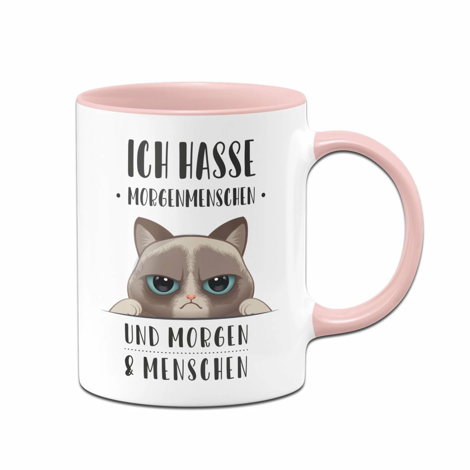 Katzen Tasse - Ich Hasse Morgenmenschen Und Morgen Und Menschen 2 Katzen Tasse - Ich Hasse Morgenmenschen Und Morgen Und Menschen – Bild 2