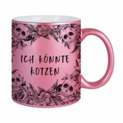 Tasse - Ich Könnte Kotzen - Skull Statement Metallic-Edition