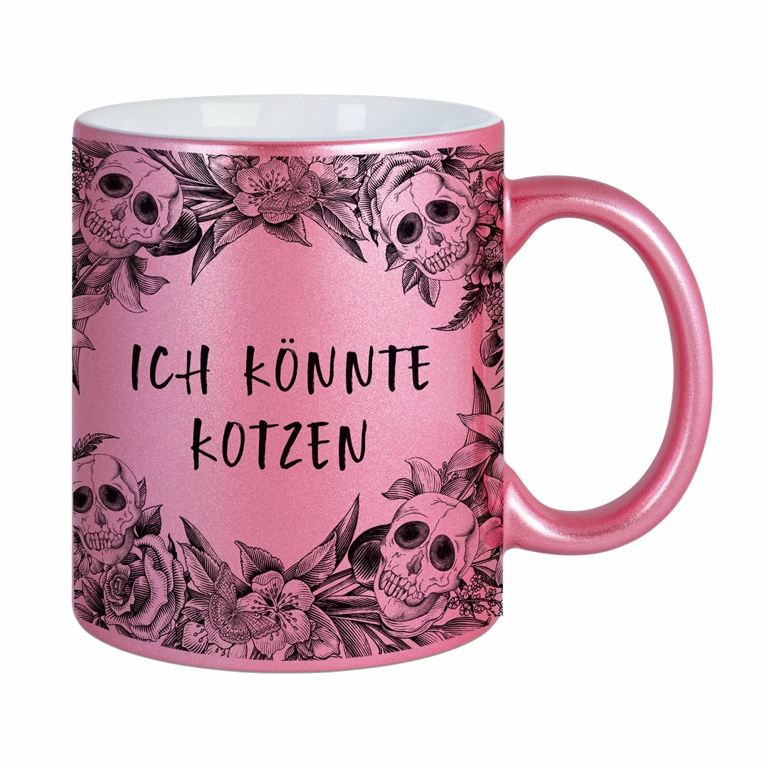 Tasse - Ich Könnte Kotzen - Skull Statement Metallic-Edition 1 Tasse - Ich Könnte Kotzen - Skull Statement Metallic-Edition