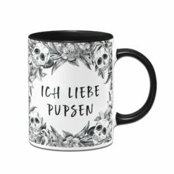 Tasse - Ich Liebe Pupsen - Skull Statement